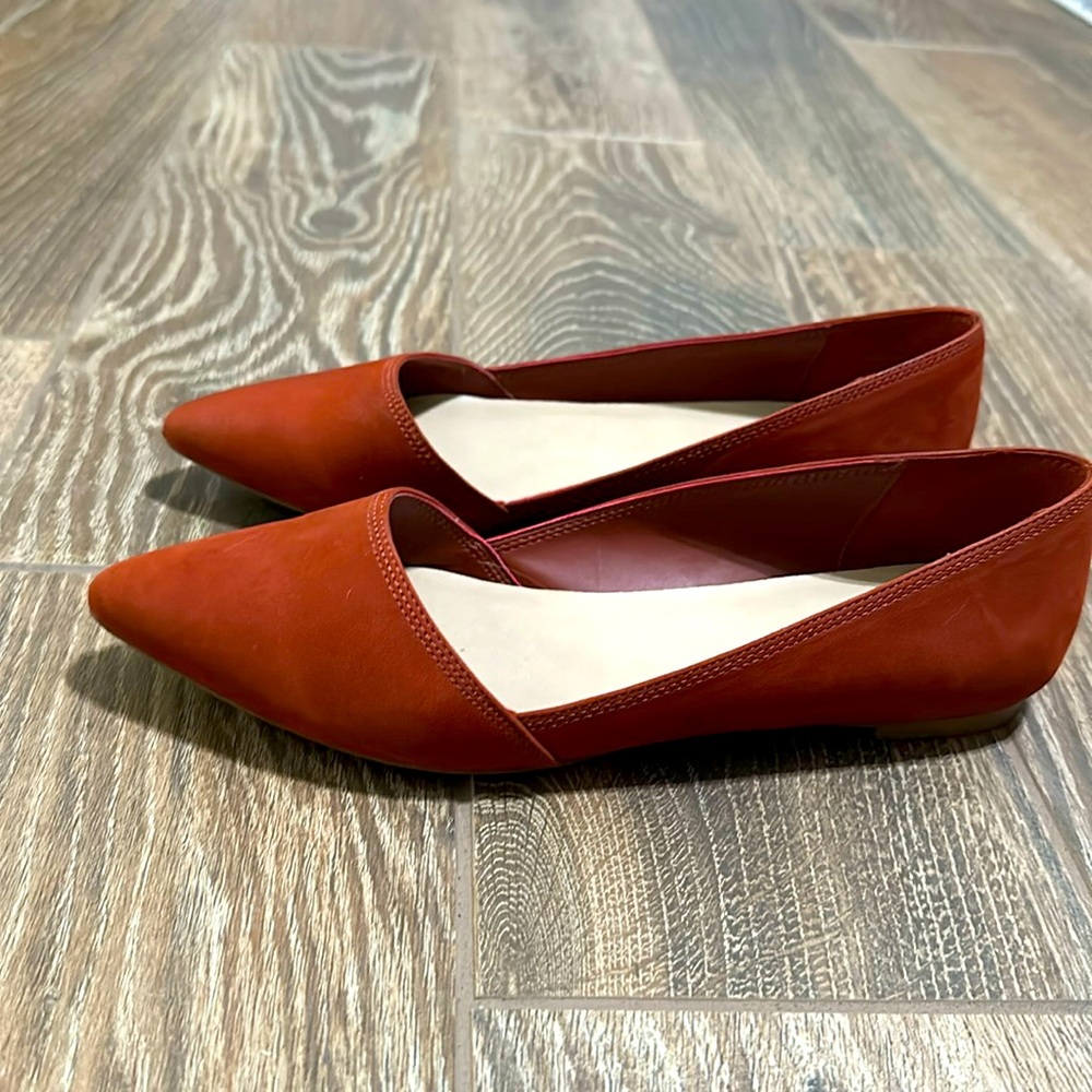 Aldo flats, size 8, orange. EUC